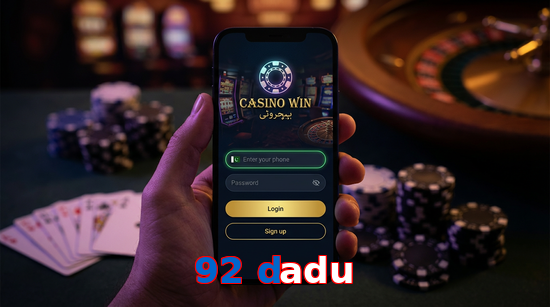 Main screen of 92 Dadu login page for PK players